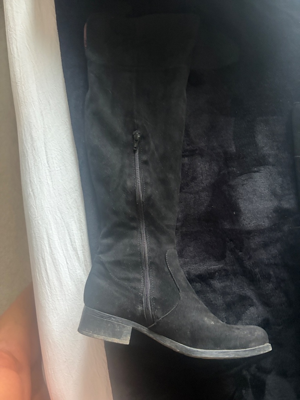 B.O.C. Over-The-Knee Faux Suede Riding Boots Size 8M - Picture 4 of 8